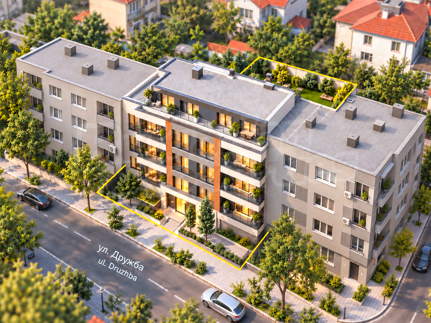 outside, facade, garden, green area