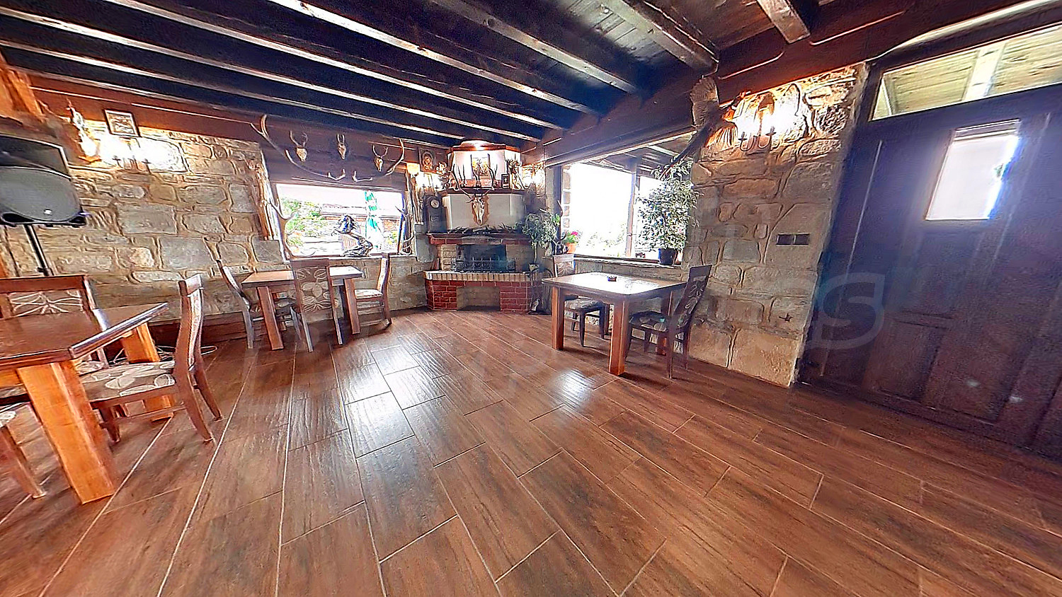 inside, furnished