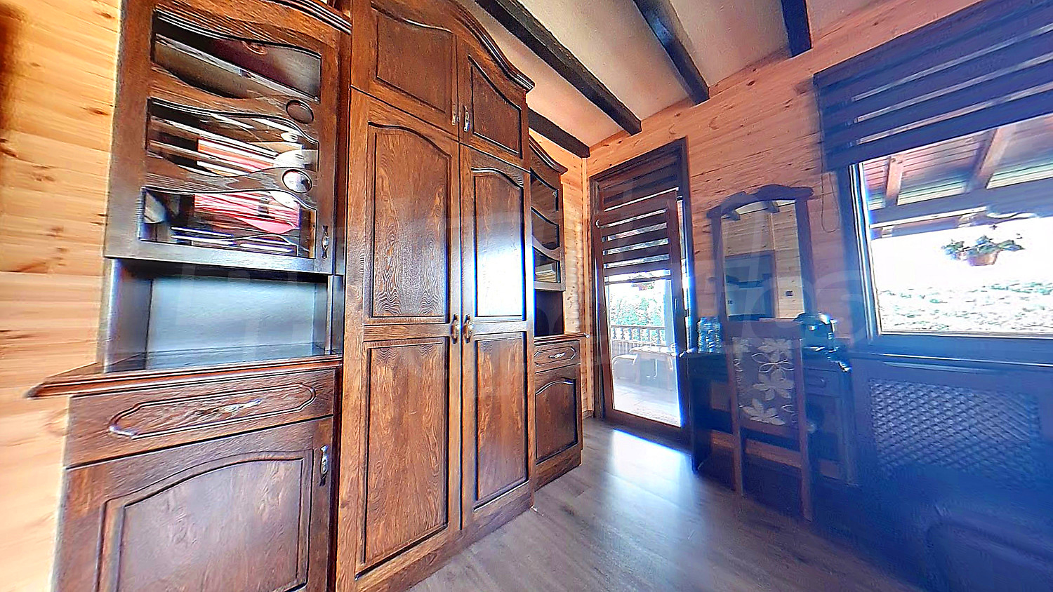 inside, furnished, view from balcony