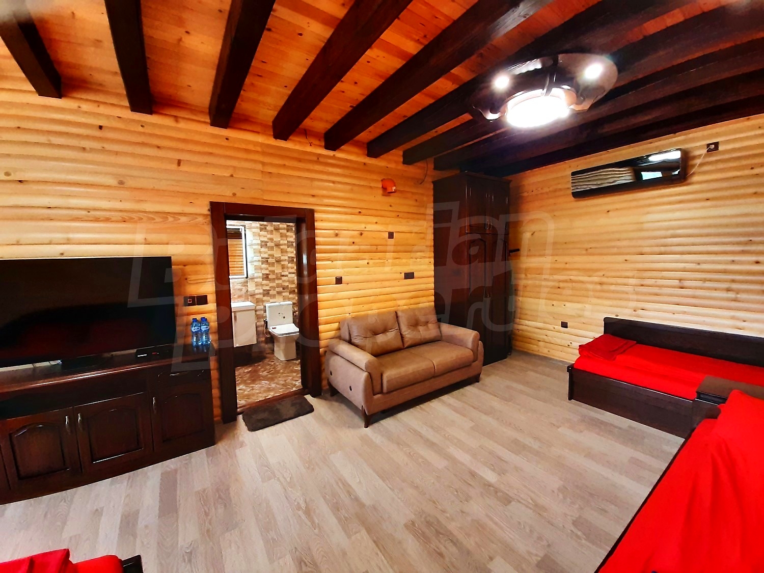 inside, living room, bathroom, furnished