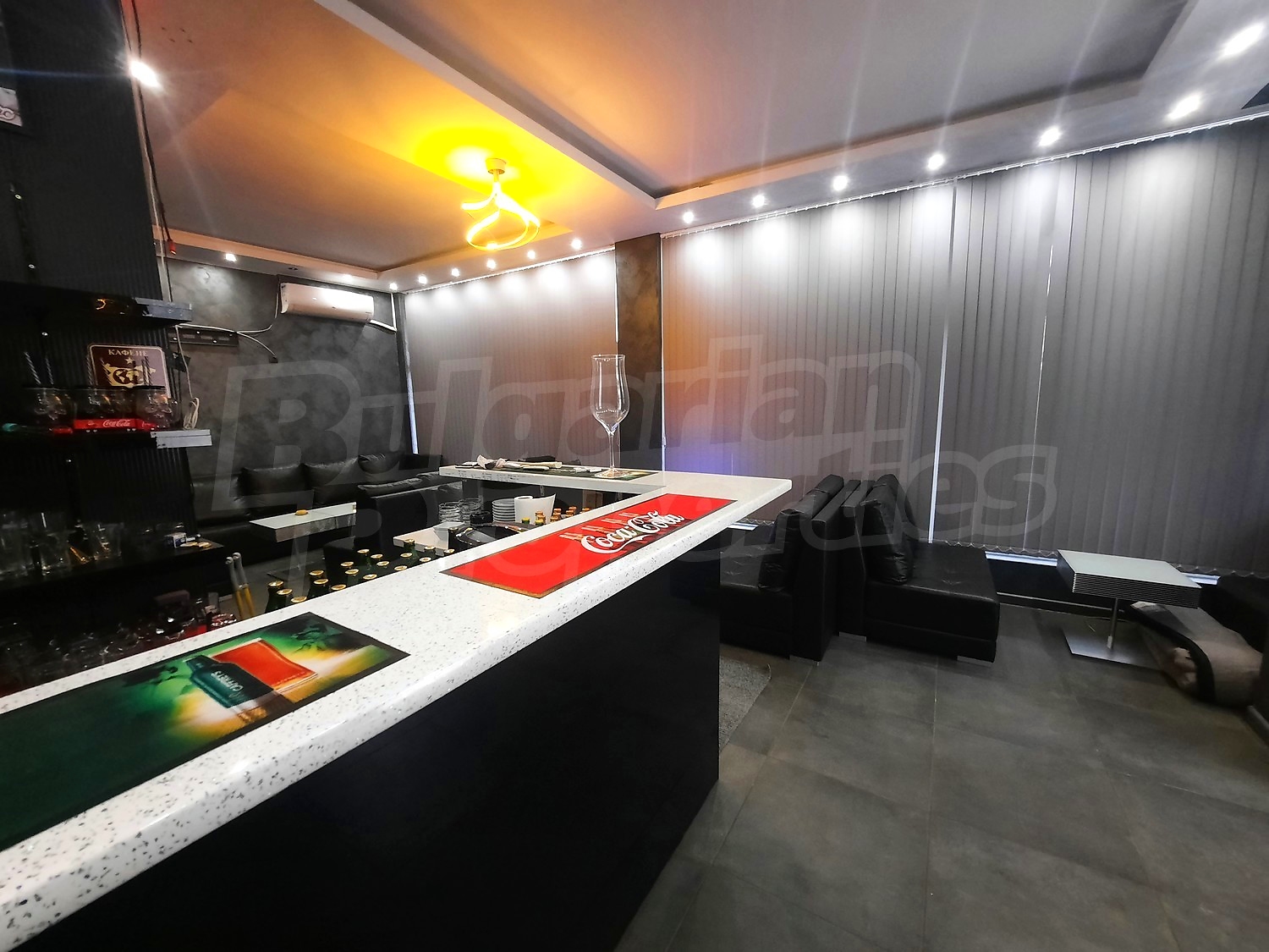 inside, furnished