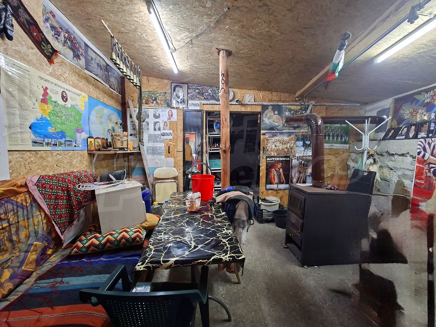 inside, furnished
