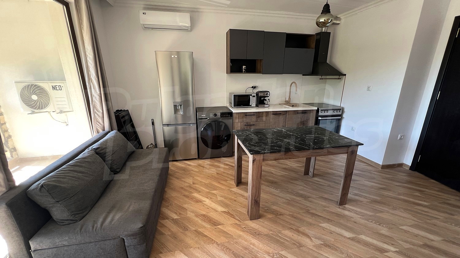 inside, kitchen, furnished