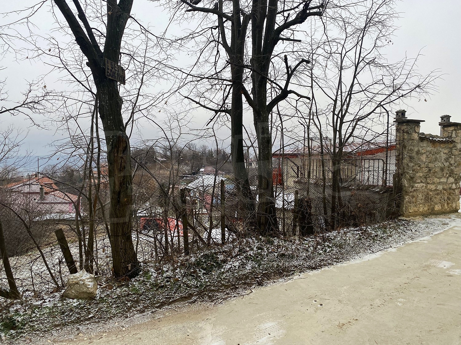 outside