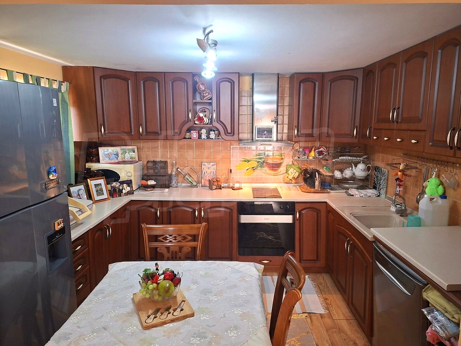 inside, kitchen, furnished