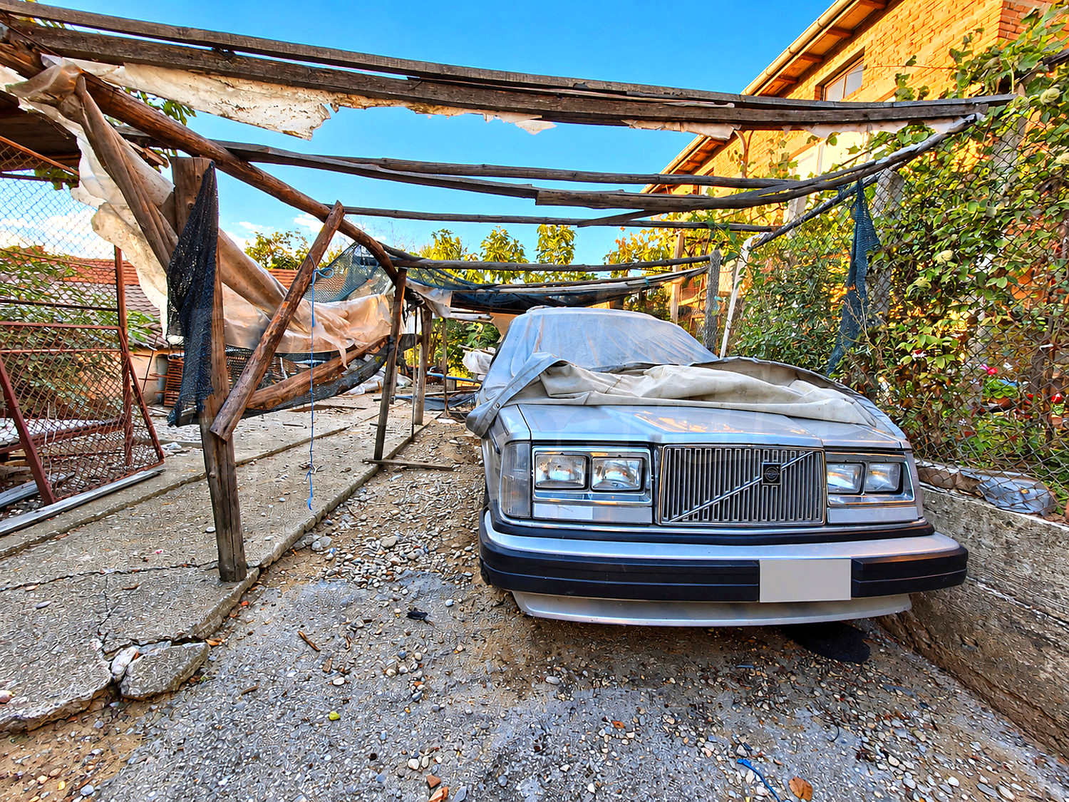 outside, parking