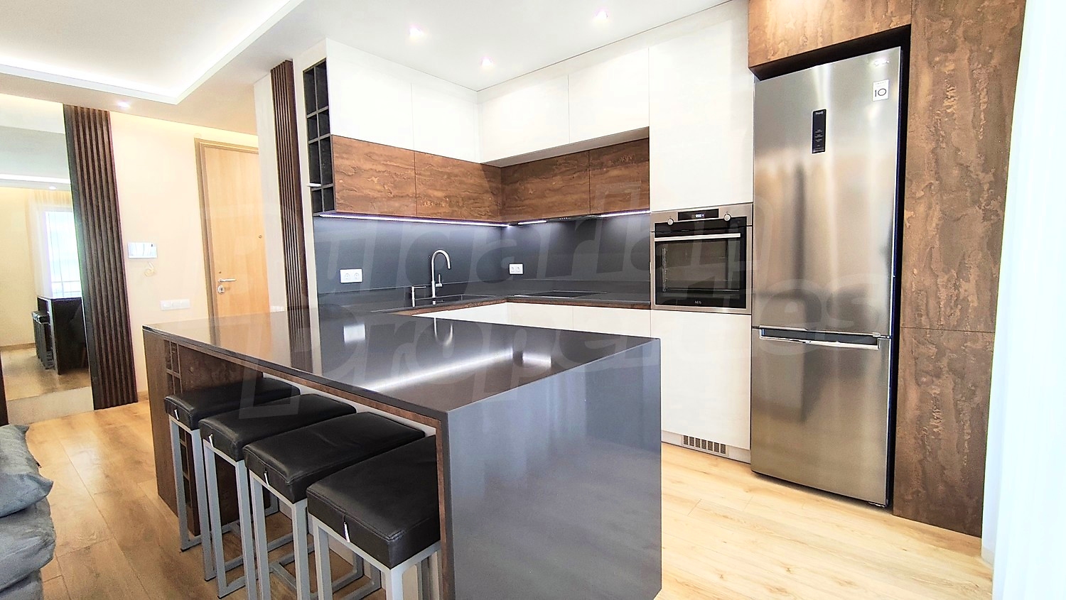 inside, kitchen, furnished