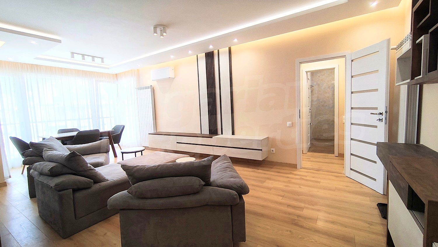 inside, living room, furnished