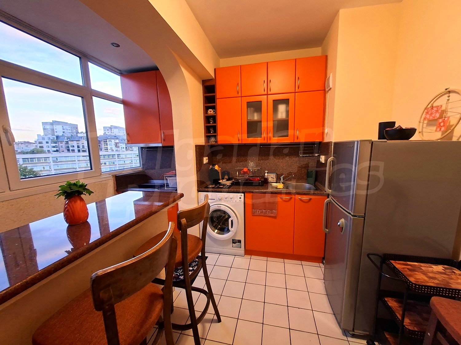 inside, kitchen, furnished