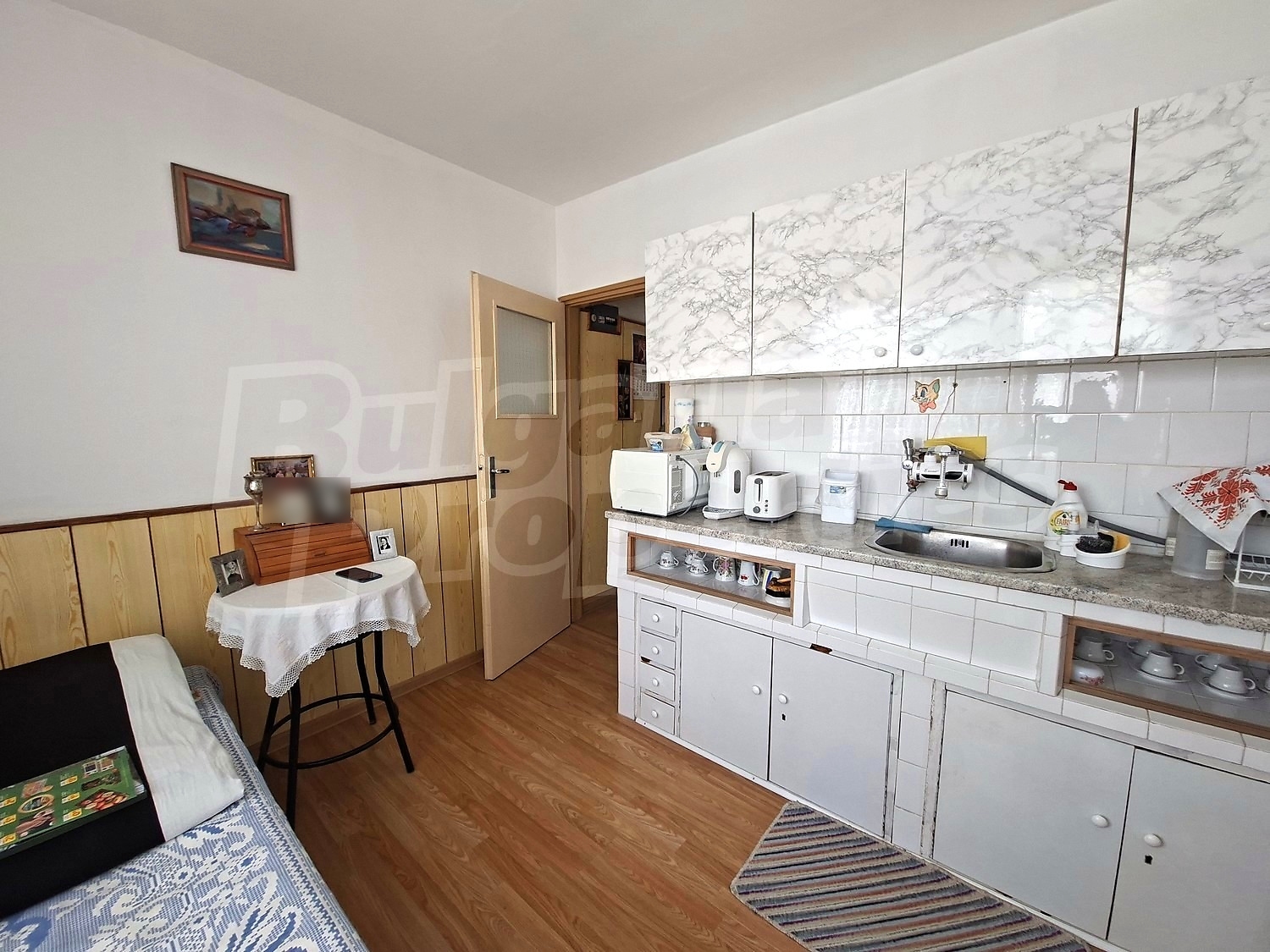 inside, kitchen, furnished