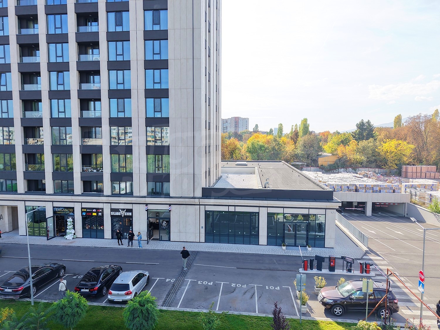 facade, parking, outside