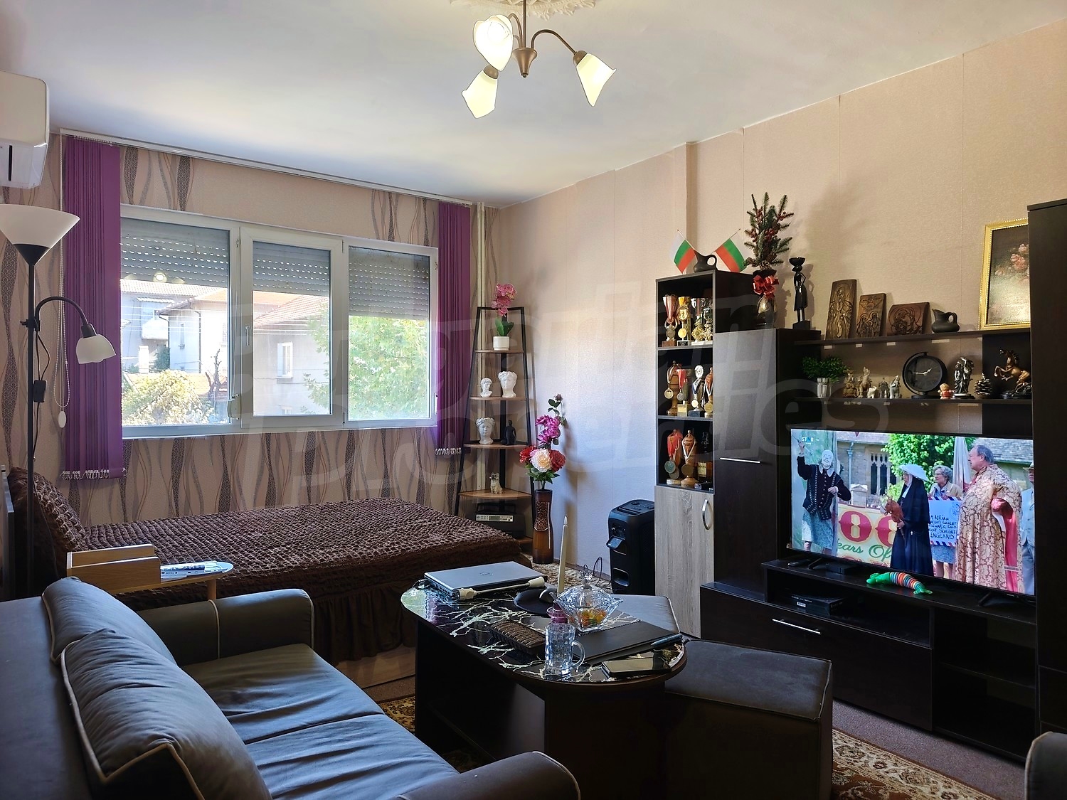 inside, living room, furnished