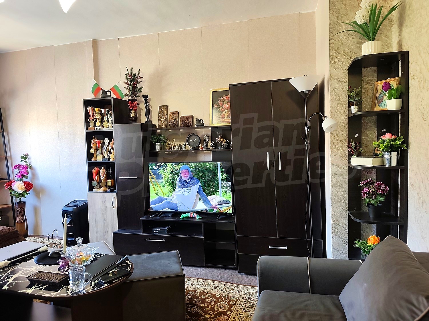 inside, living room, furnished