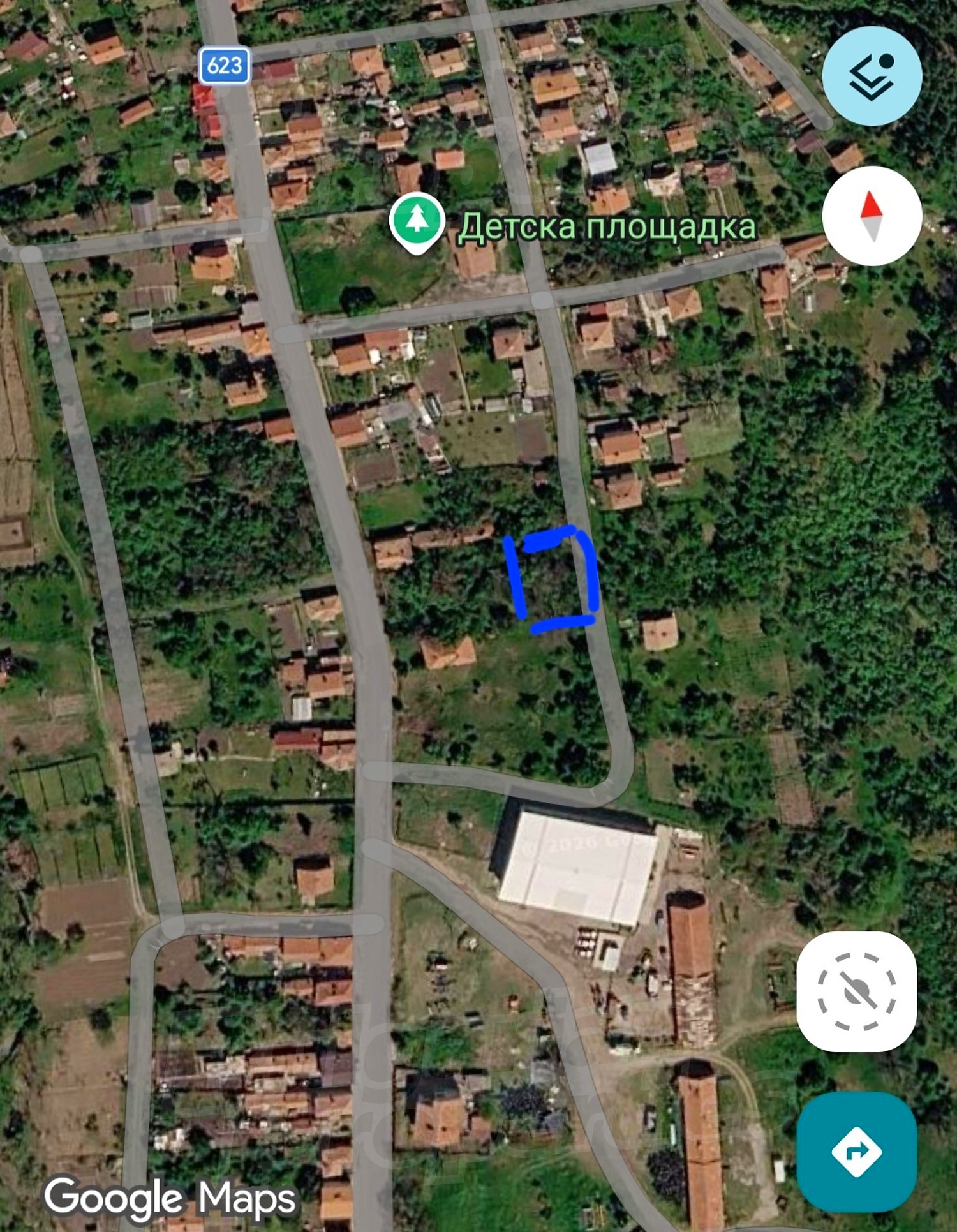 outside, green area