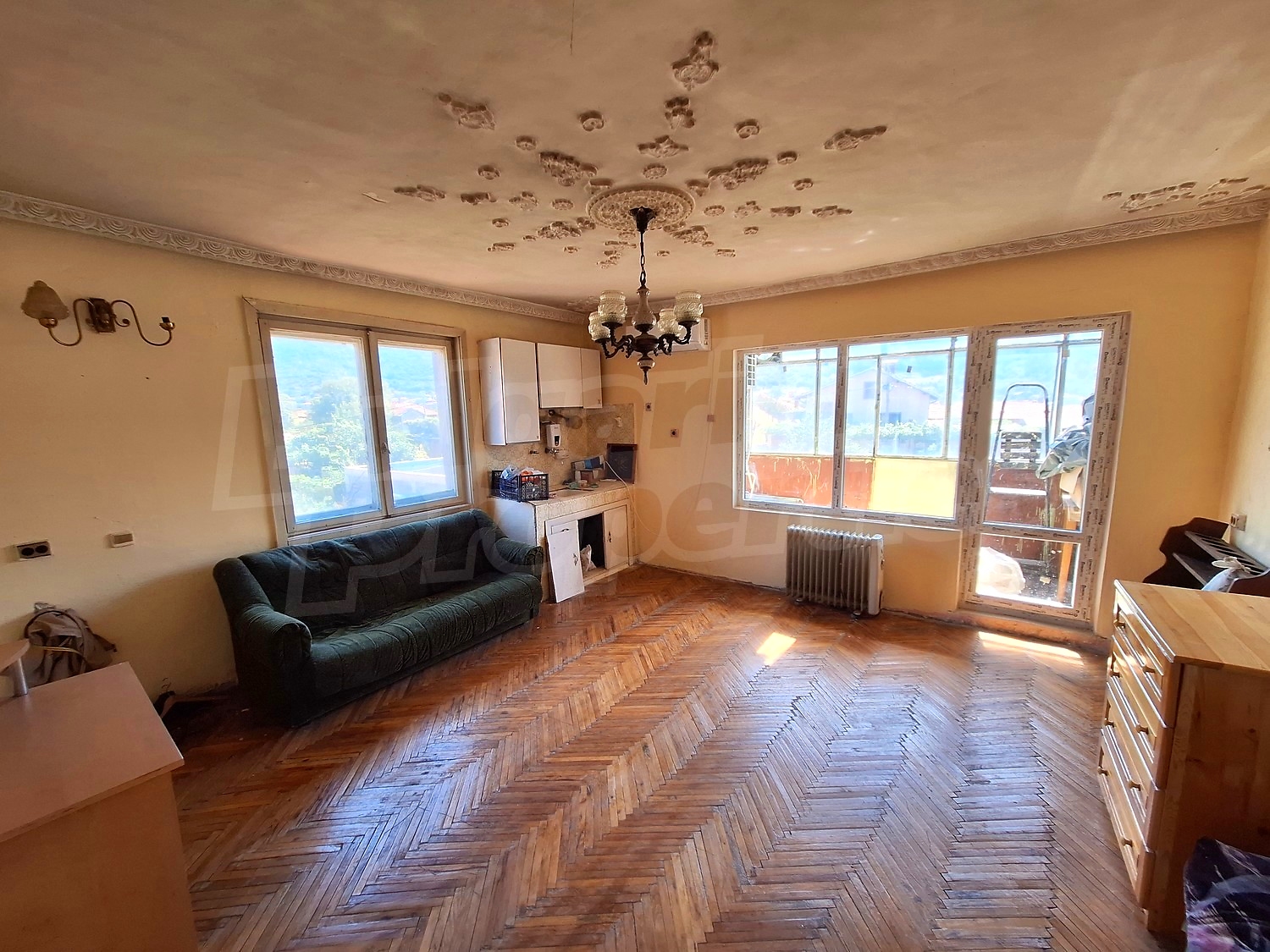 inside, living room, furnished, balcony