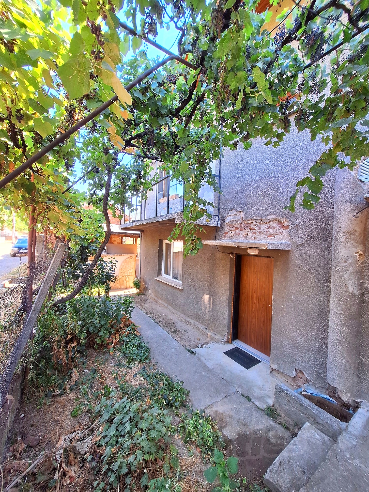 outside, facade, green area