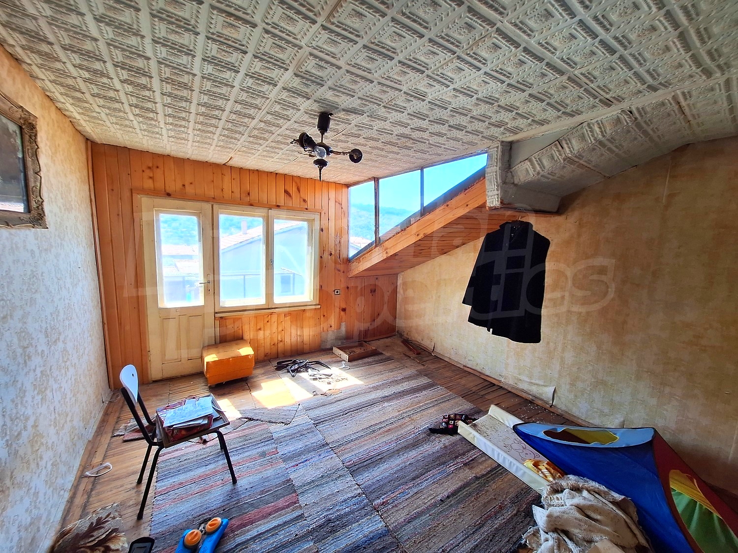 inside, view from balcony