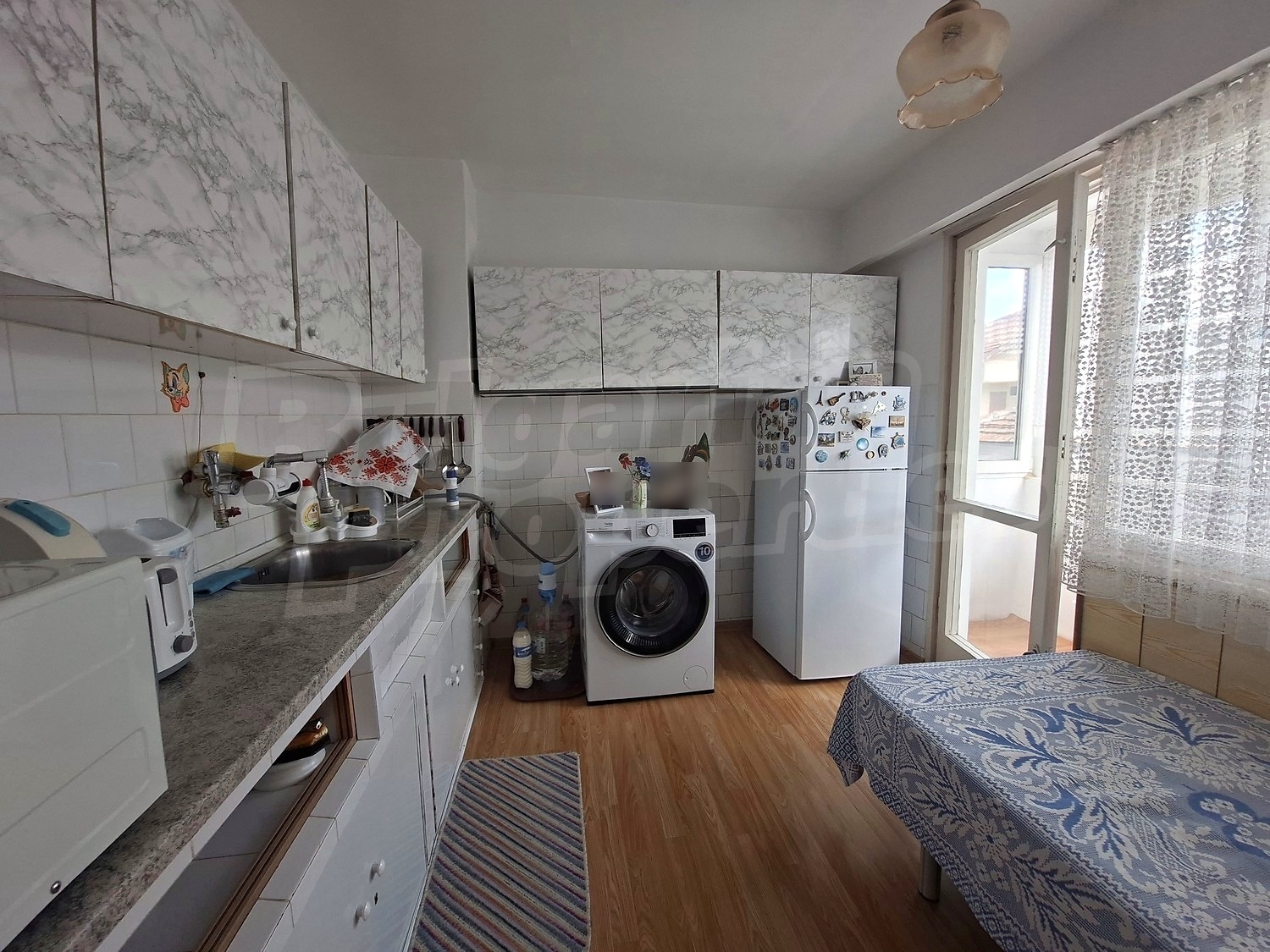 inside, kitchen, furnished