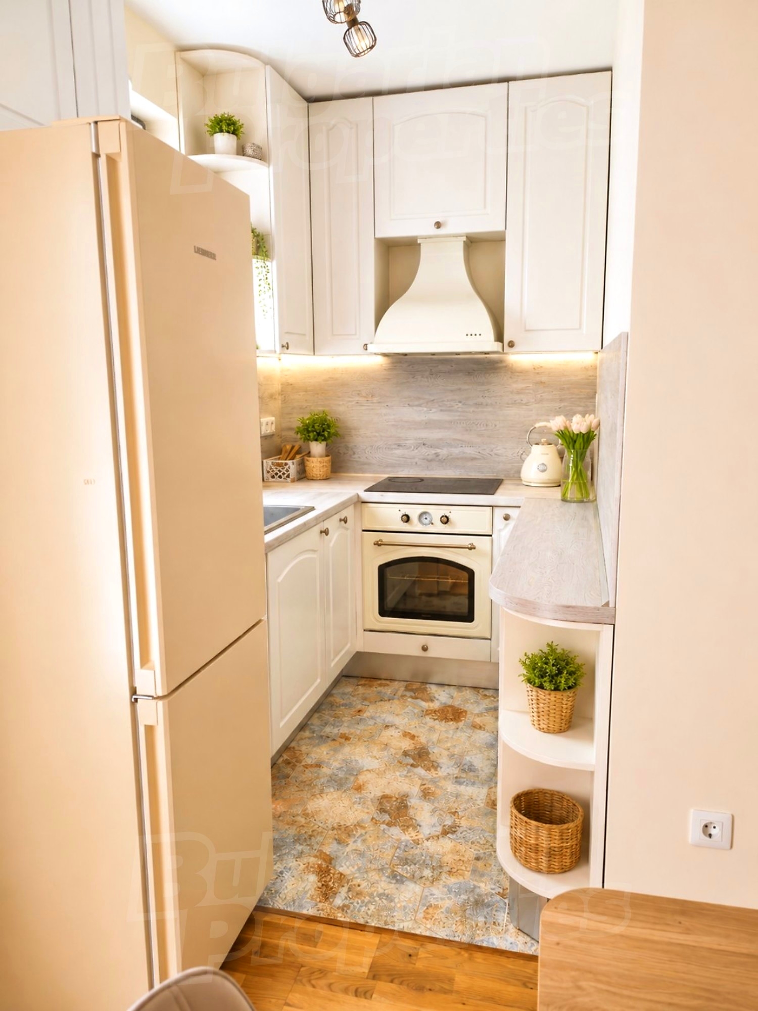 inside, kitchen, furnished
