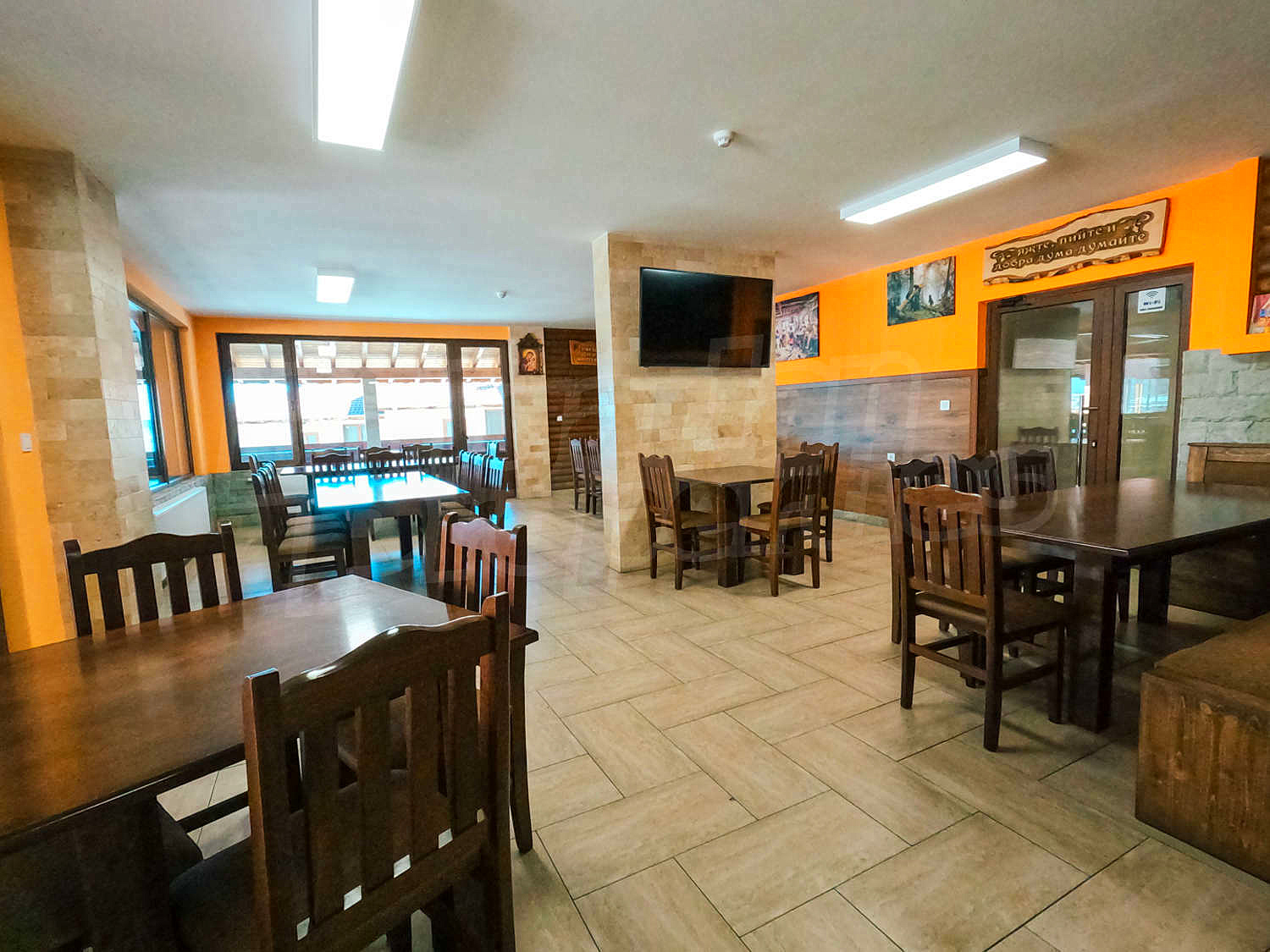 inside, furnished