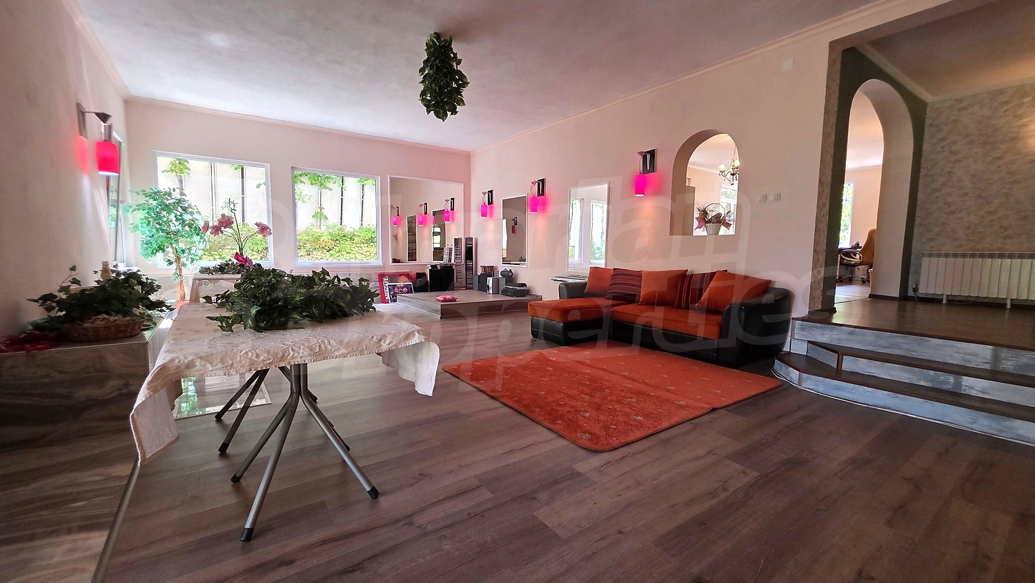 inside, living room, furnished