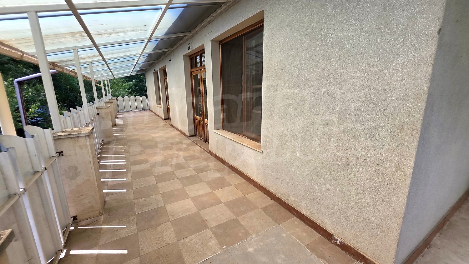 outside, balcony