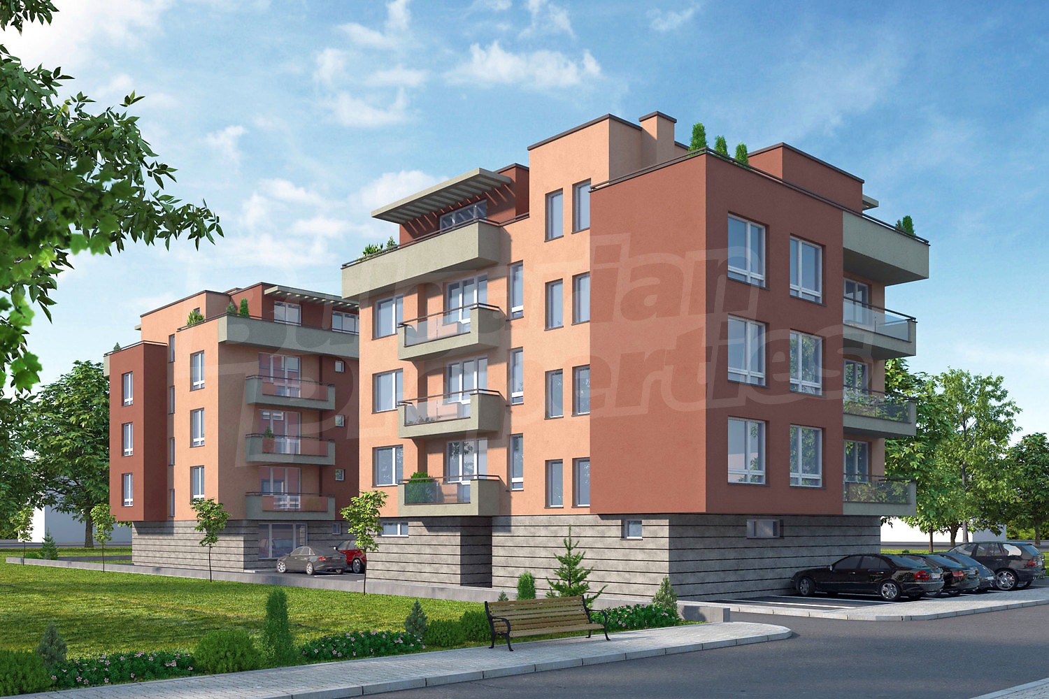 outside, facade, parking, garden