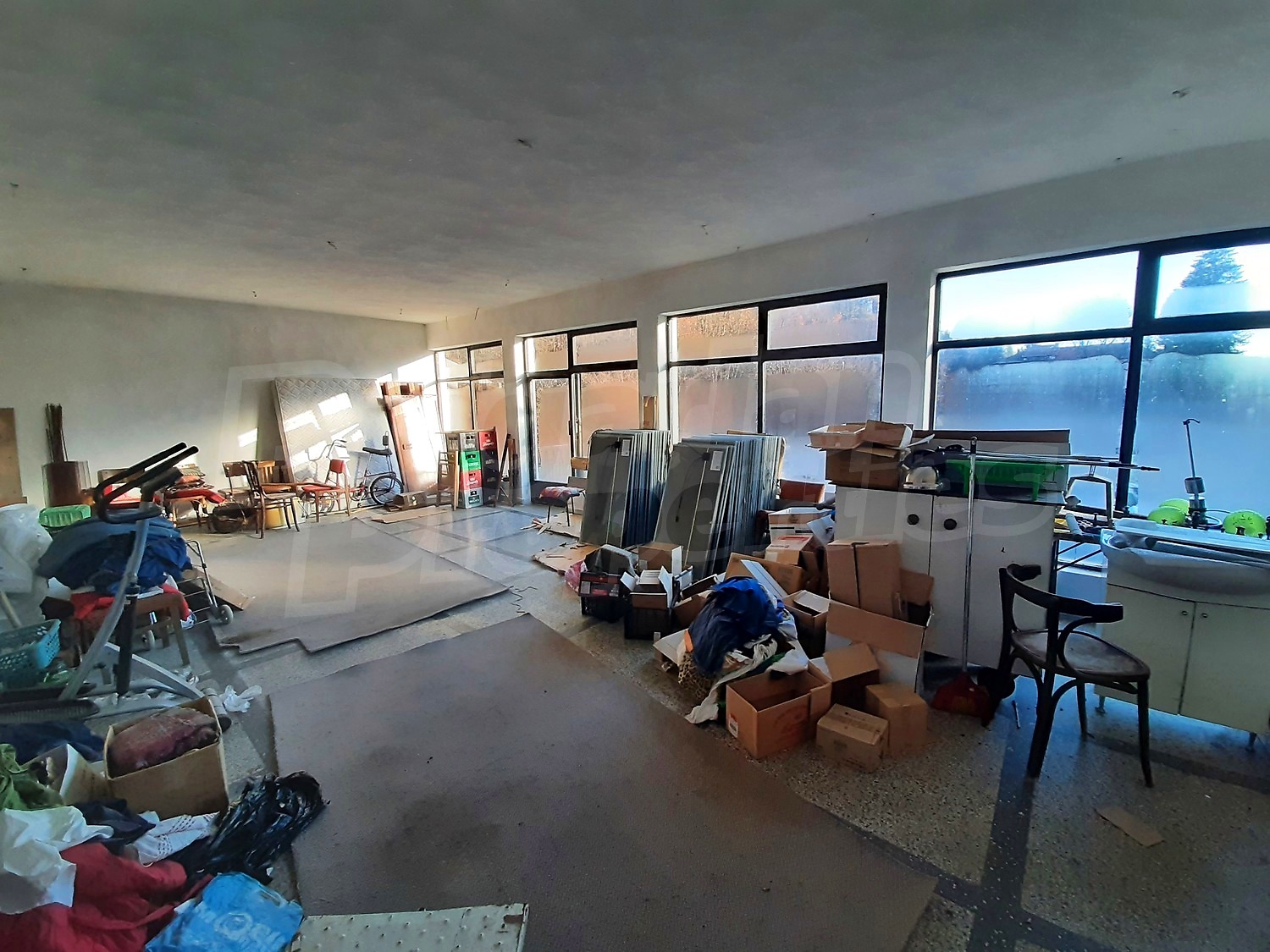 inside, unfurnished