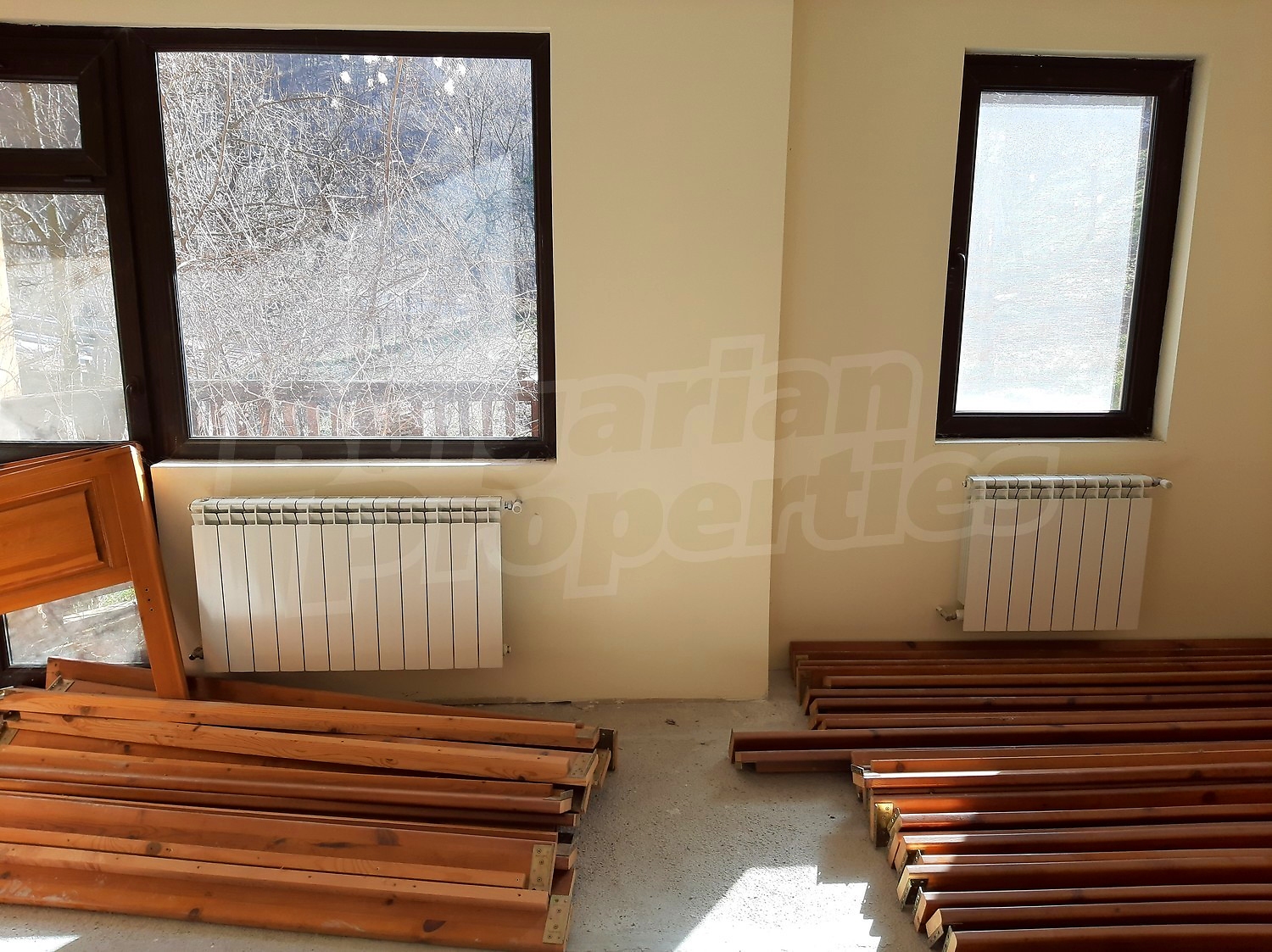 inside, unfurnished