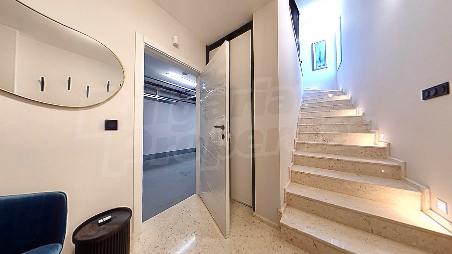 inside, hallway, stairs