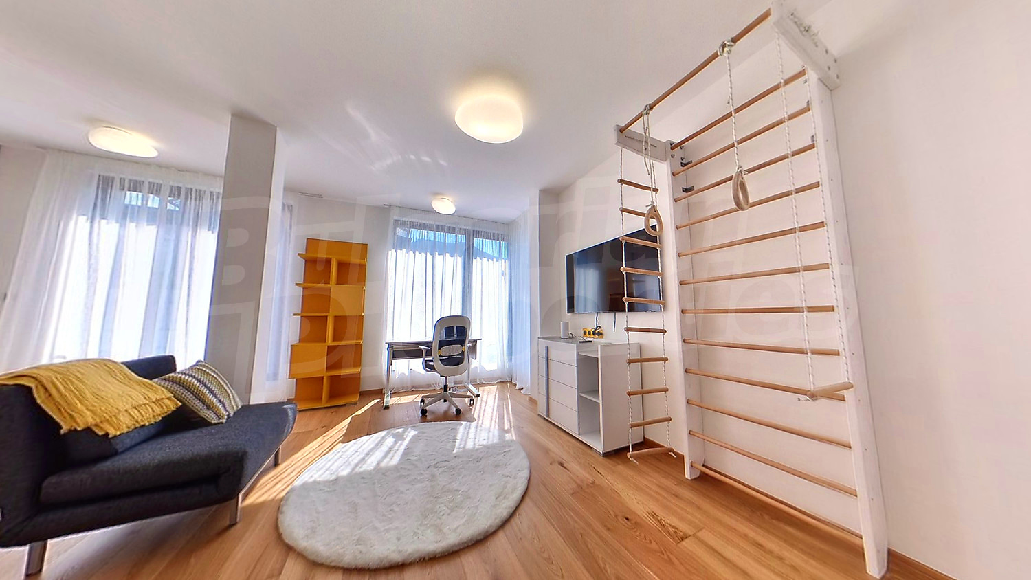 inside, living room, furnished