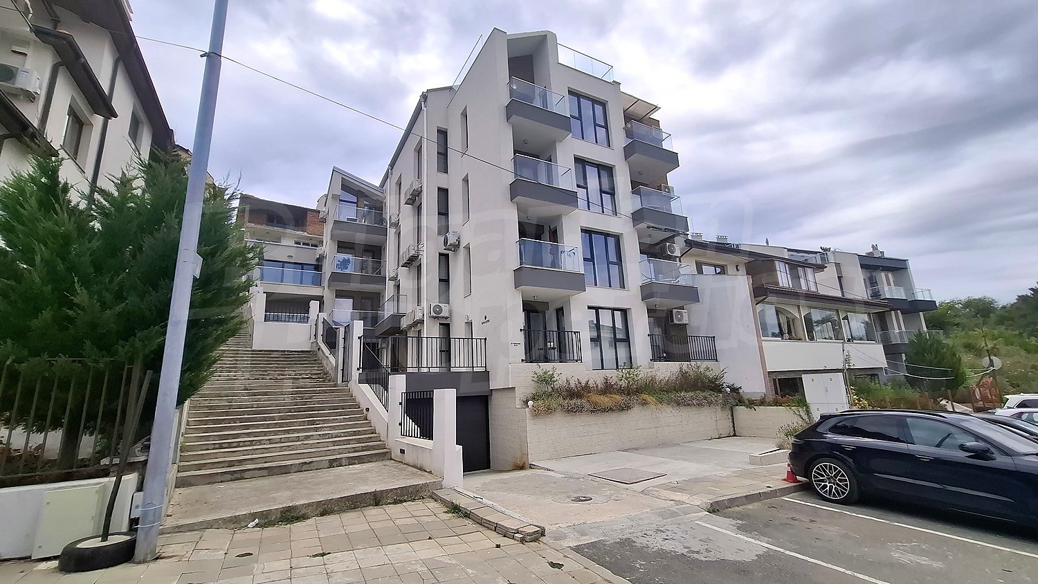 outside, facade, parking