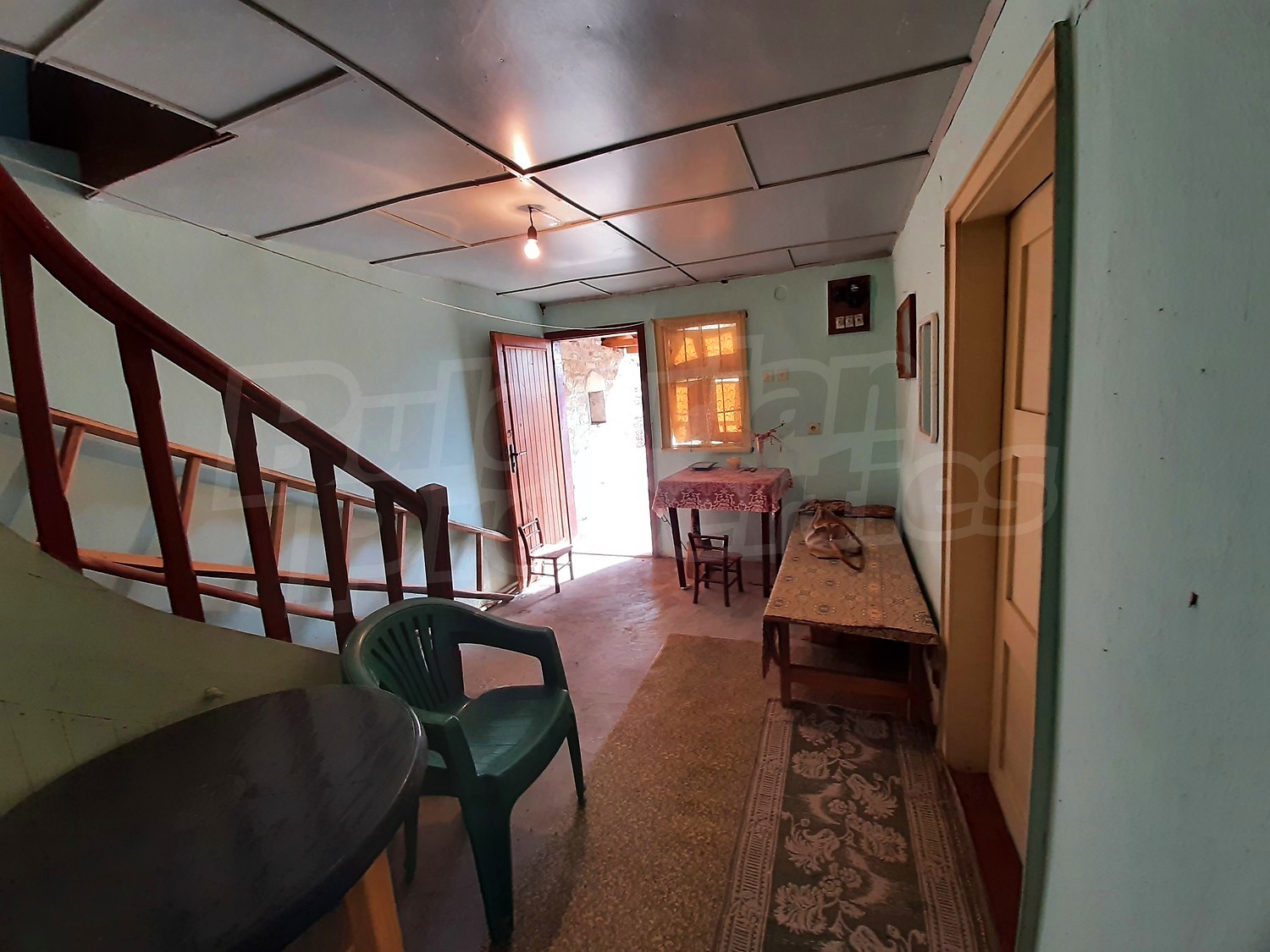 inside, furnished, stairs