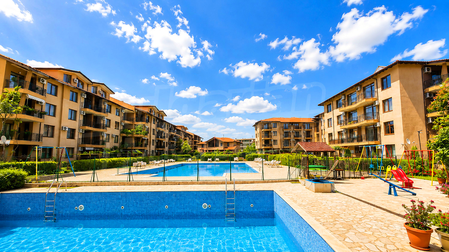 outside, pool, garden