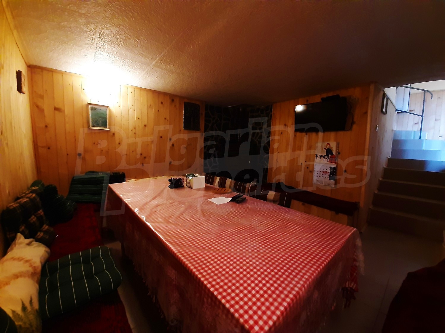 inside, furnished