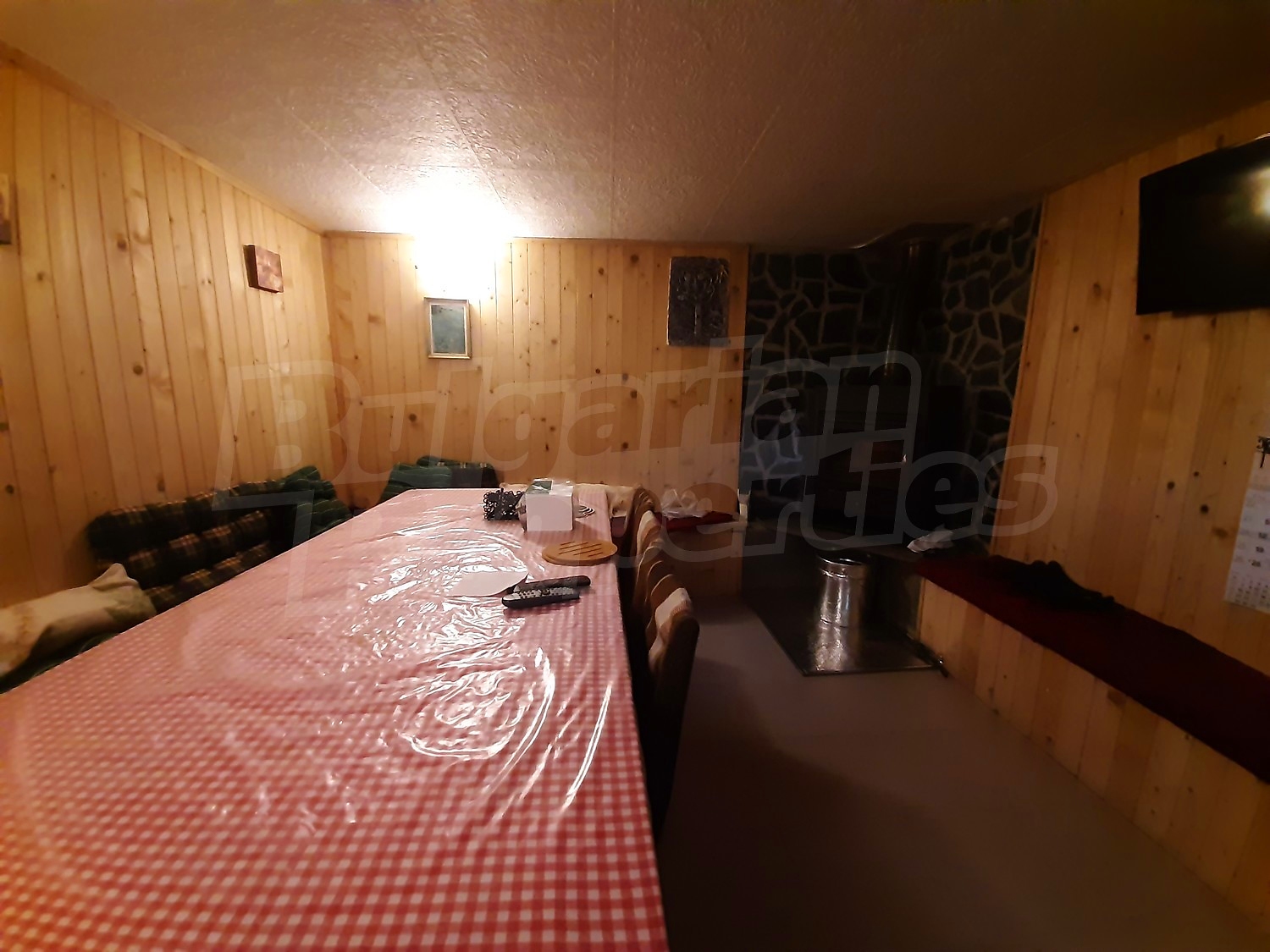 inside, furnished, fireplace