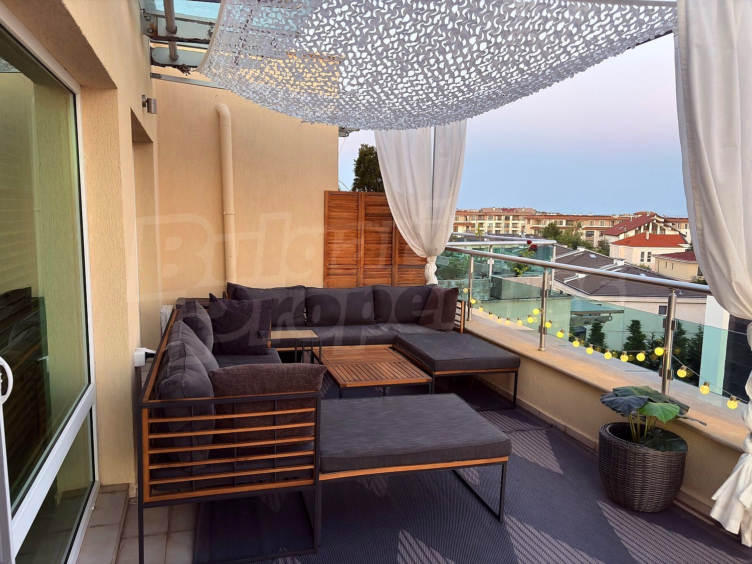 balcony, furnished, view from balcony