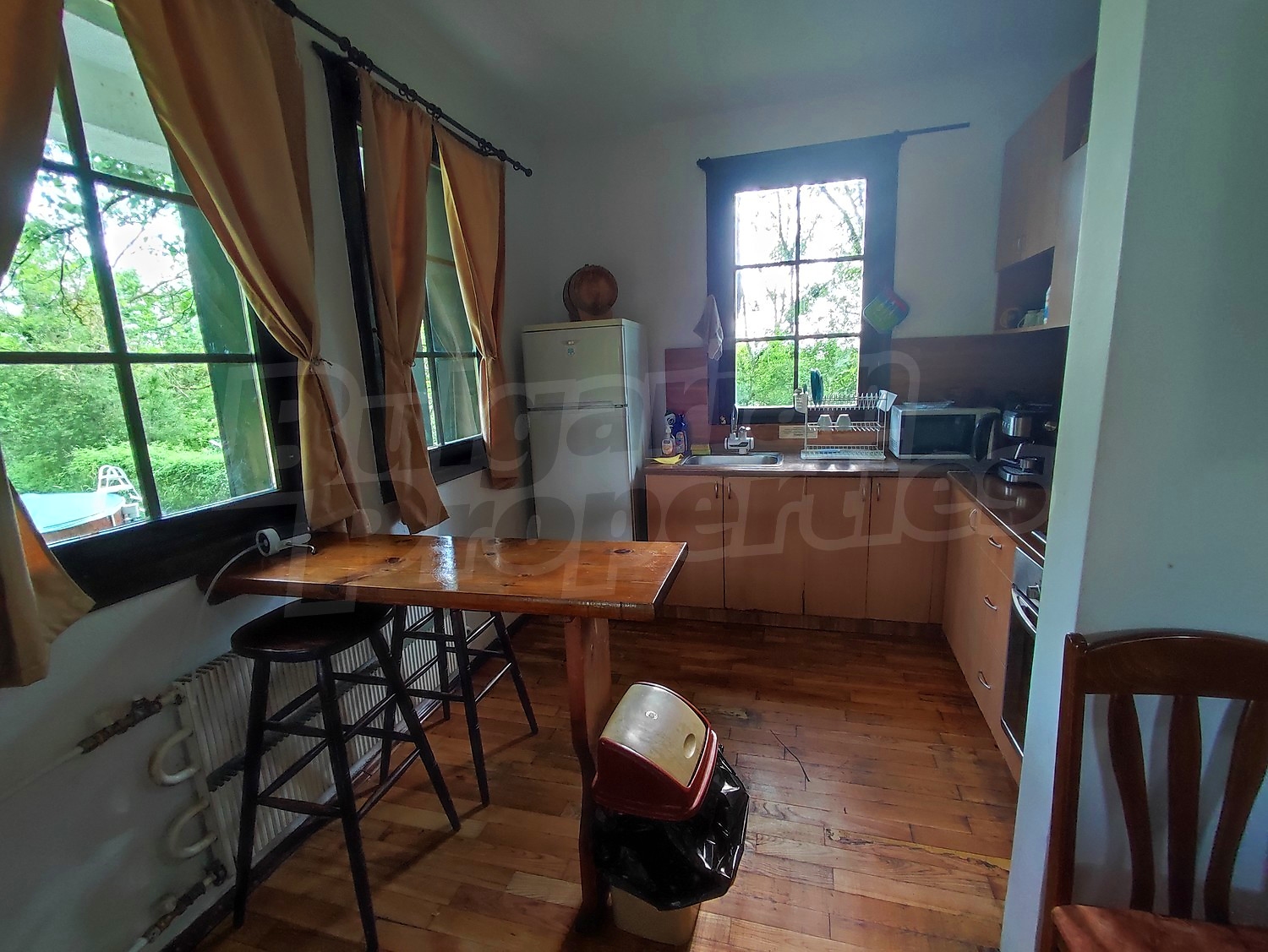 inside, kitchen, furnished