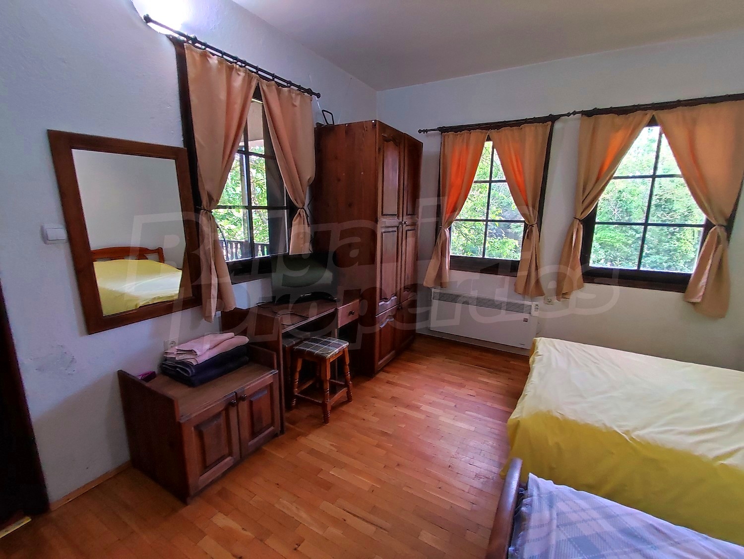 bedroom, inside, furnished