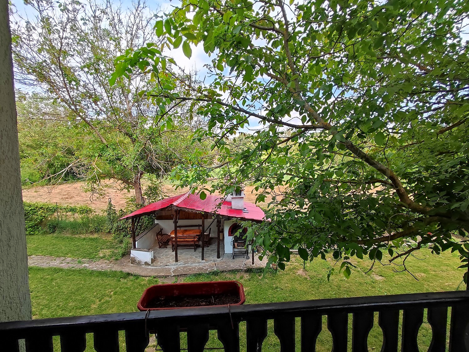 outside, garden, view from balcony