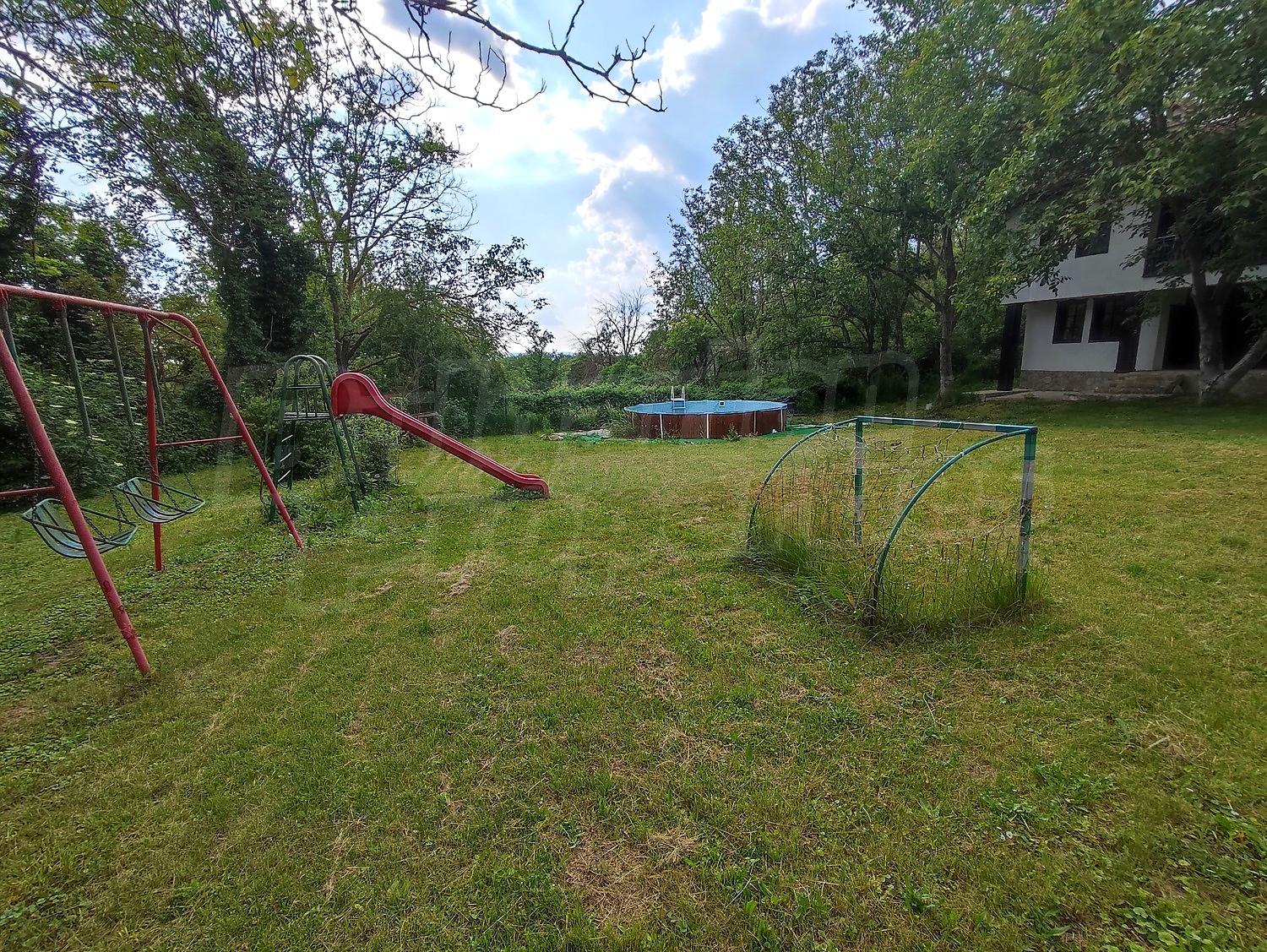 outside, garden, green area