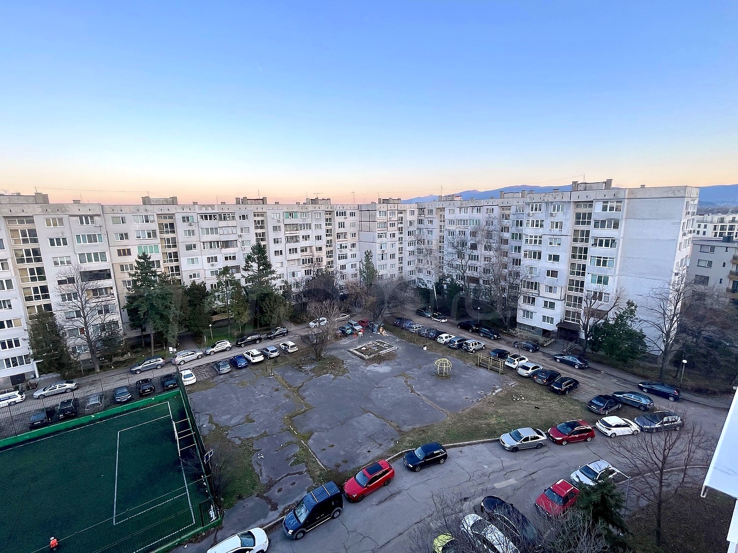 outside, parking, mountain, green area