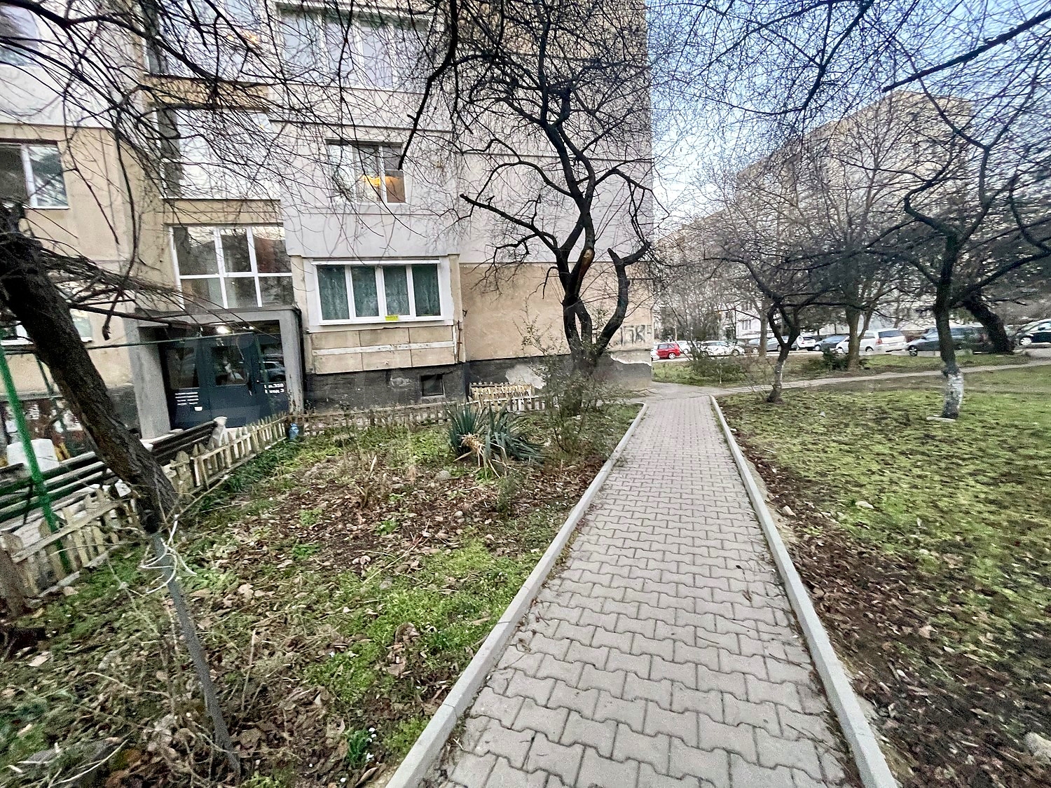 outside, facade, green area