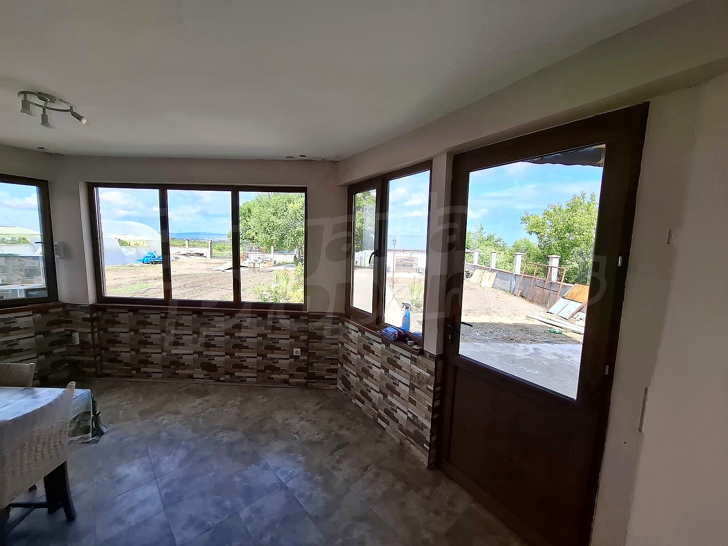 inside, view from balcony