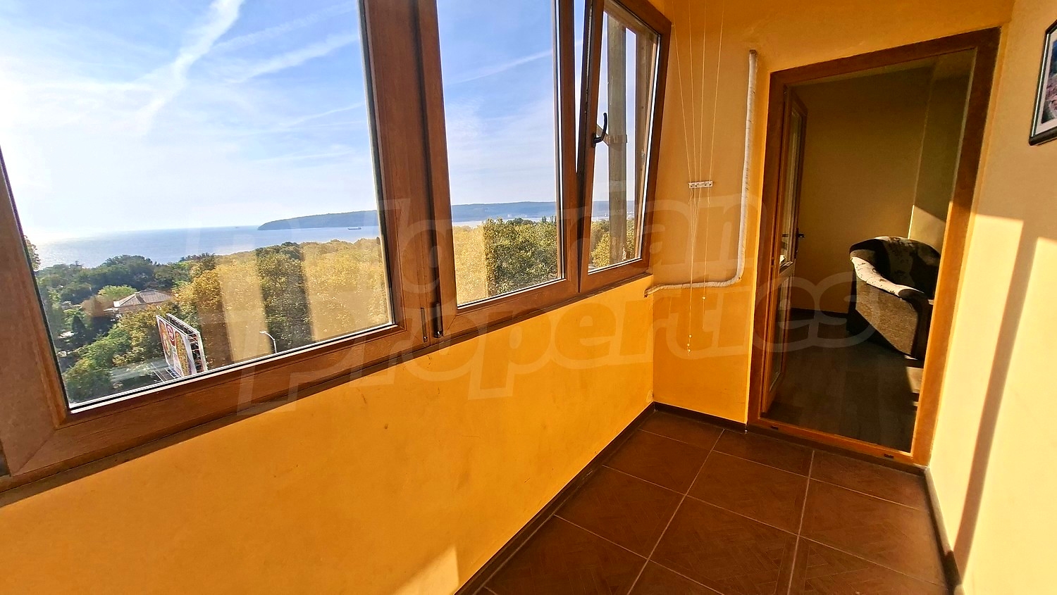 balcony, view from balcony, sea