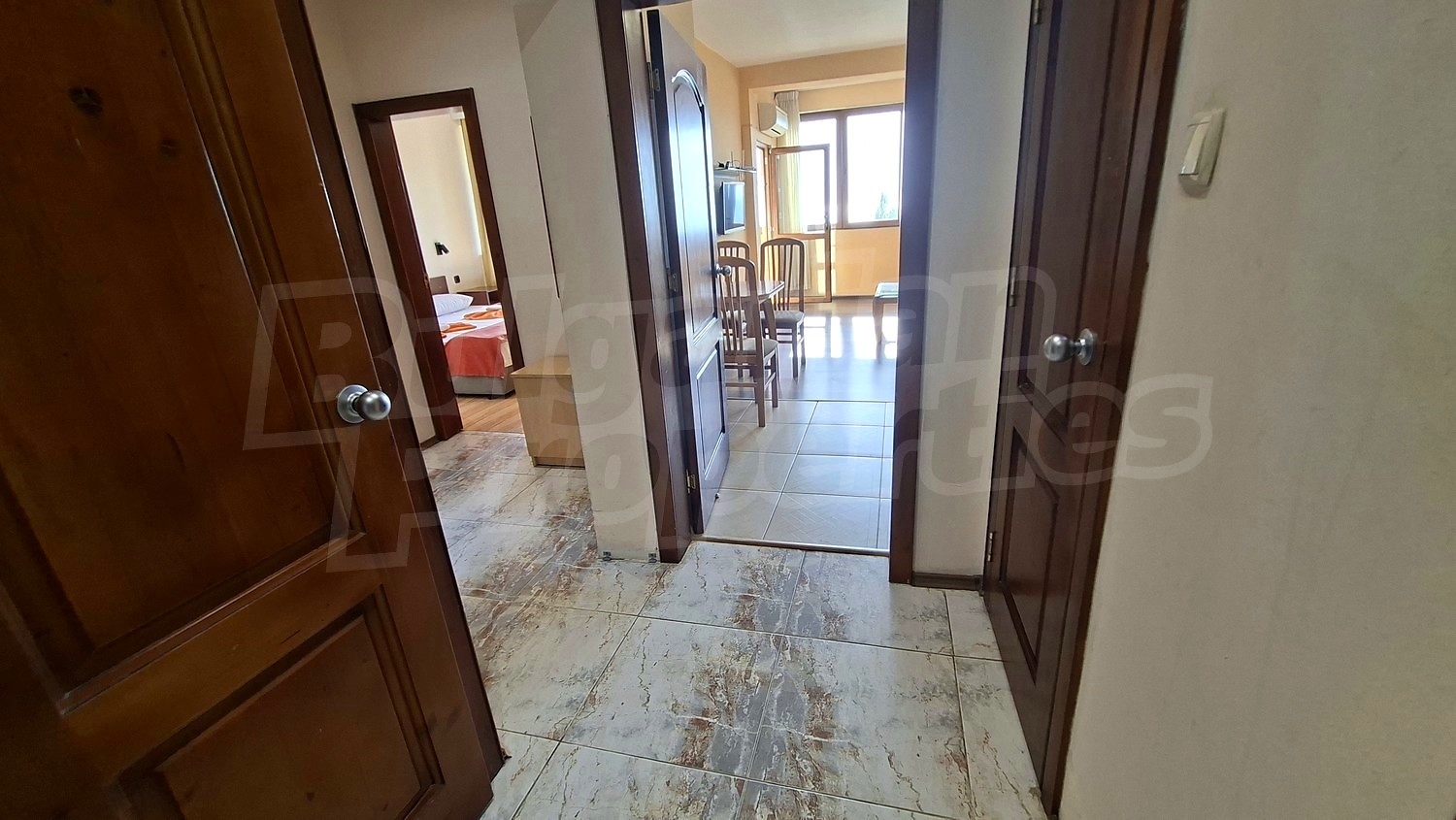 inside, hallway, bedroom, living room