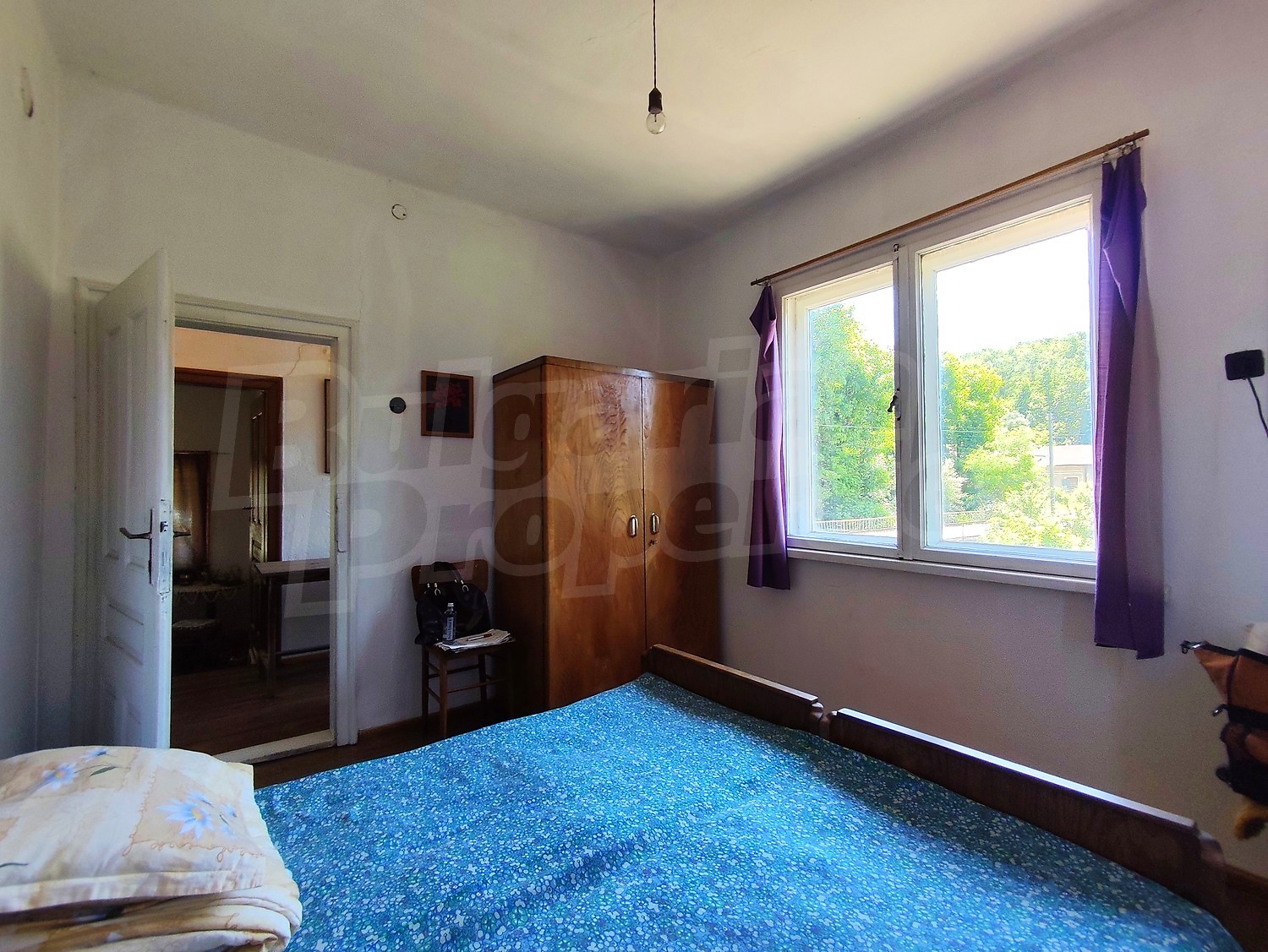 bedroom, inside, furnished