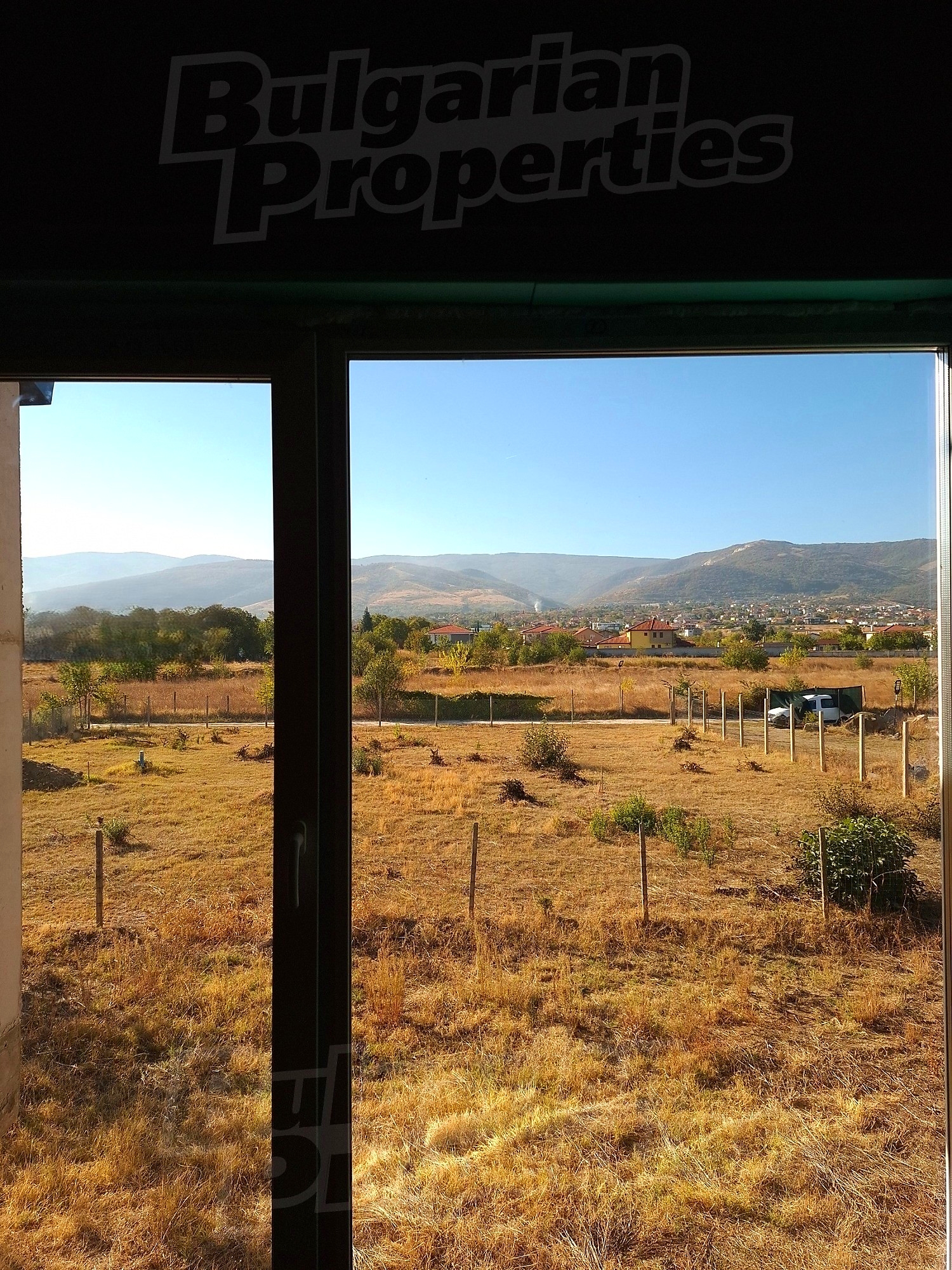 outside, mountain, view from balcony, green area