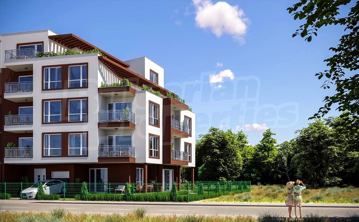 facade, outside, garden