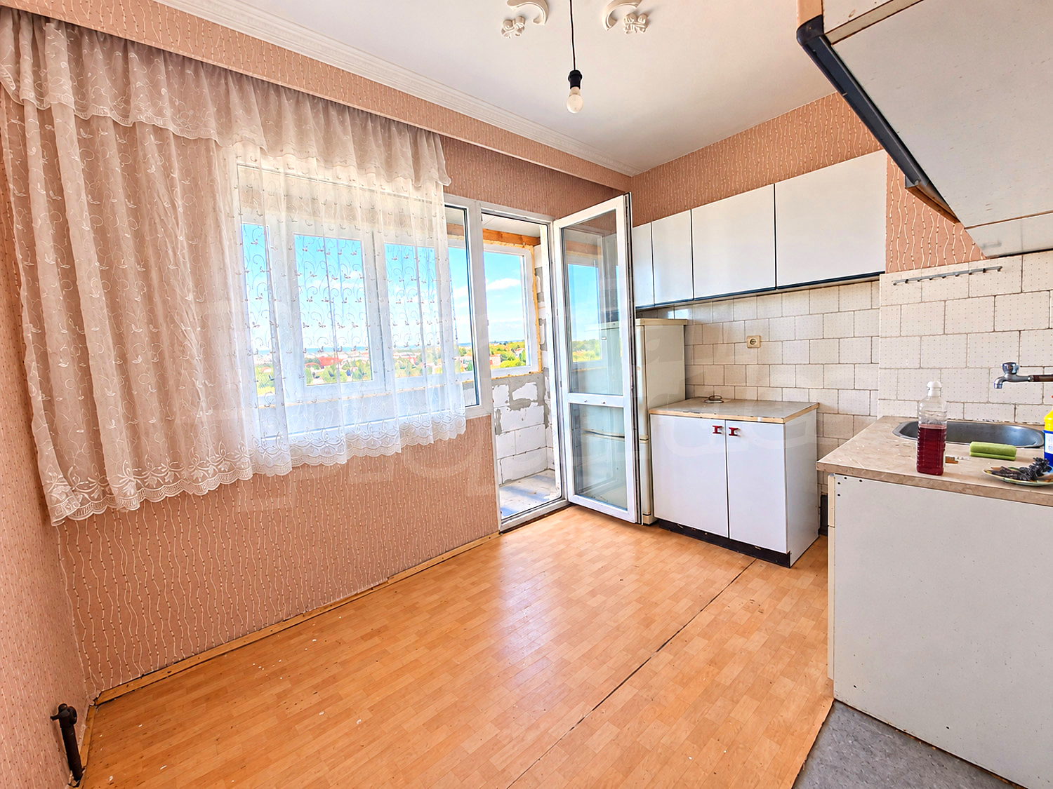 inside, kitchen, balcony